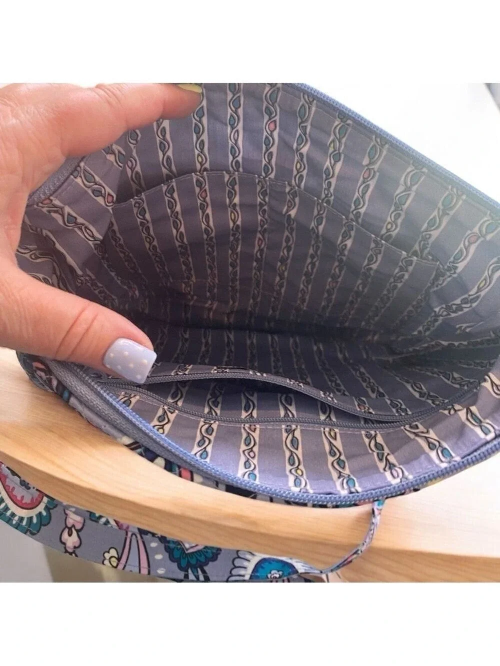 Vera Bradley Iconic Hipster Crossbody Bag Makani Paisley Quilted Purse
